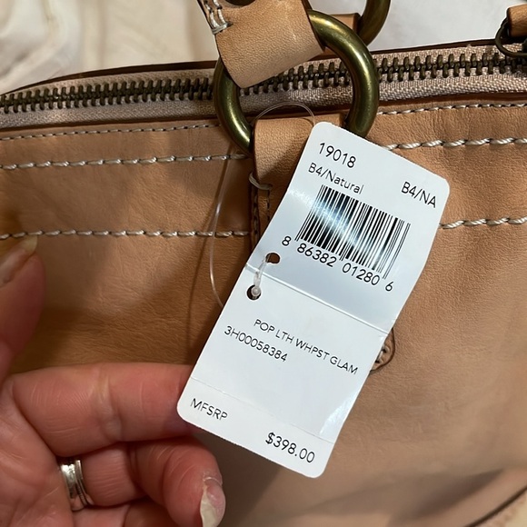 COACH - tan whipstitch satchel- F19018- NWT - Picture 15 of 17